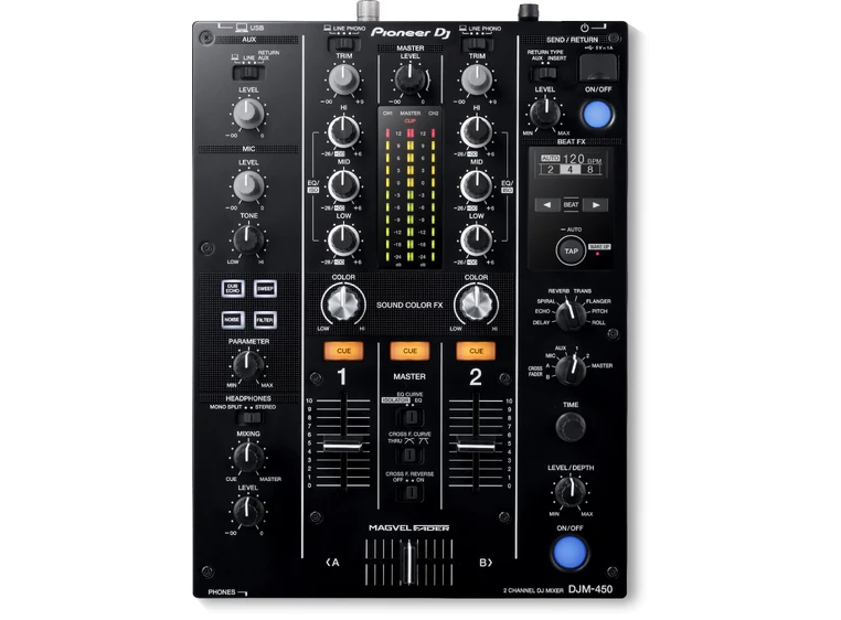 Pioneer DJ DJM-450 Mikser, to kanaler 